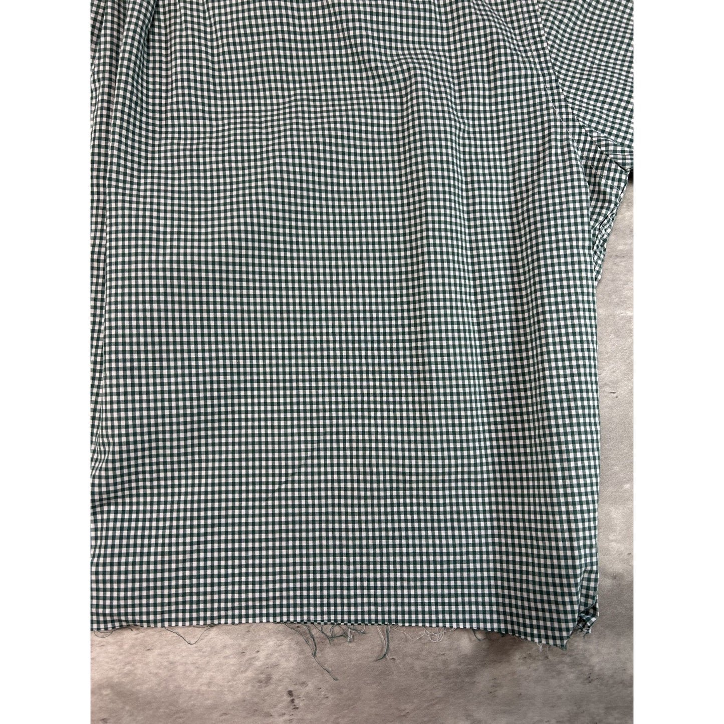 Vintage 90s L.L. Bean Plaid Short Sleeve Reworked Cropped Button Up Shirt Sz XL