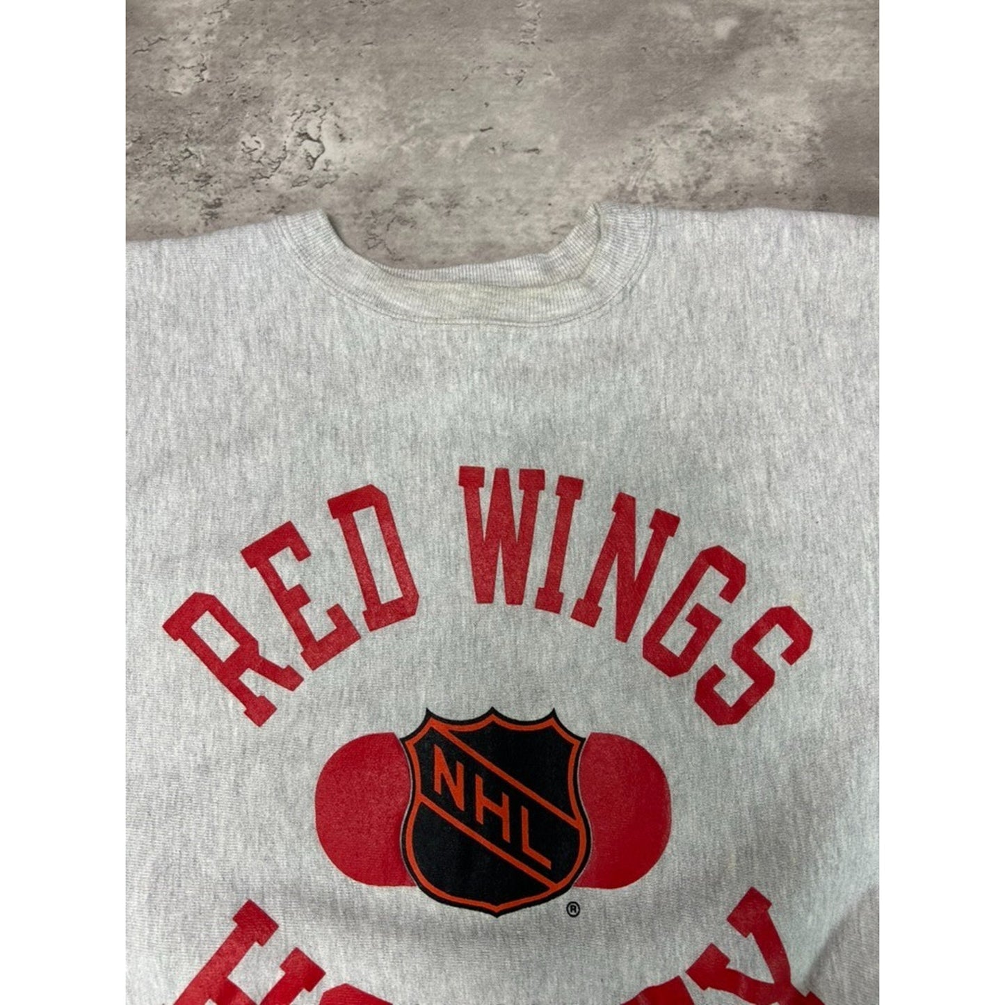 Vintage 1993 Detroit Red Wings NHL Champion Reverse Weave Sweatshirt Size Large