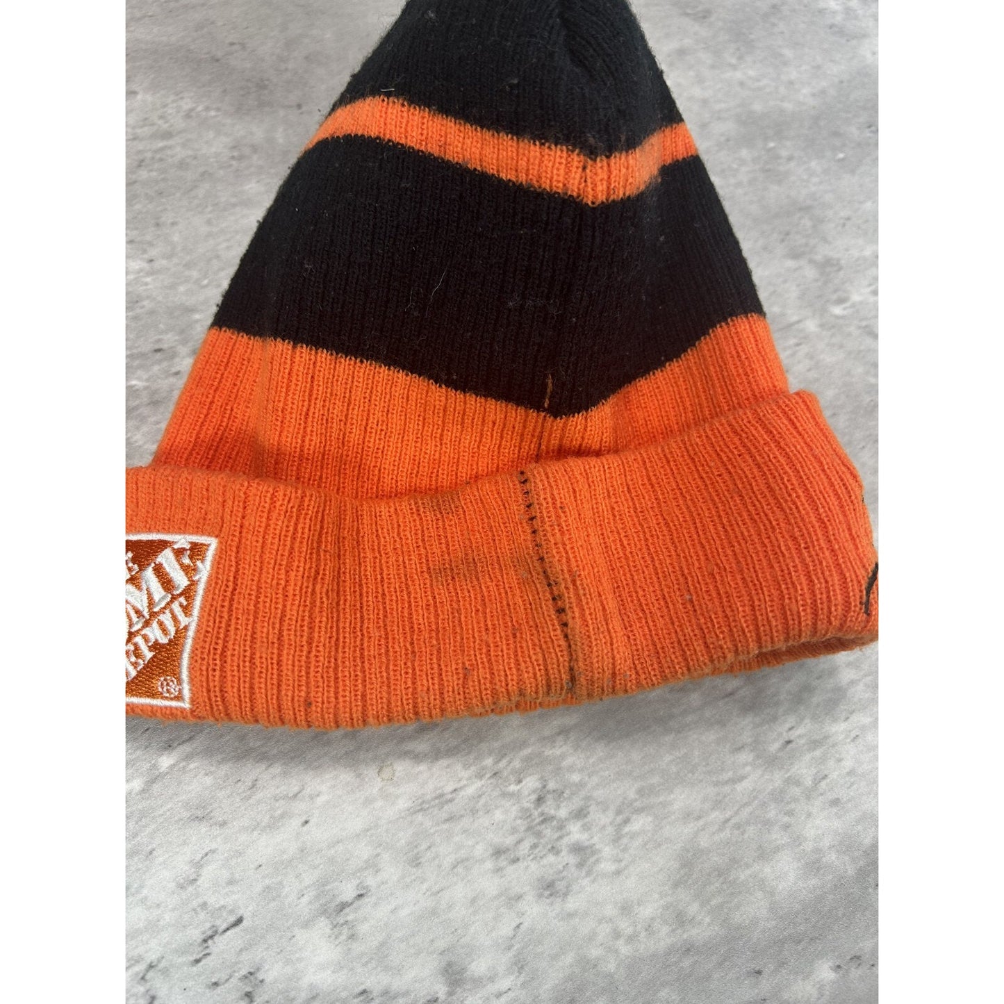 Vintage Tony Stewart #20 Home Depot Racing Nascar Beanie Hat OSFA Black/Orange