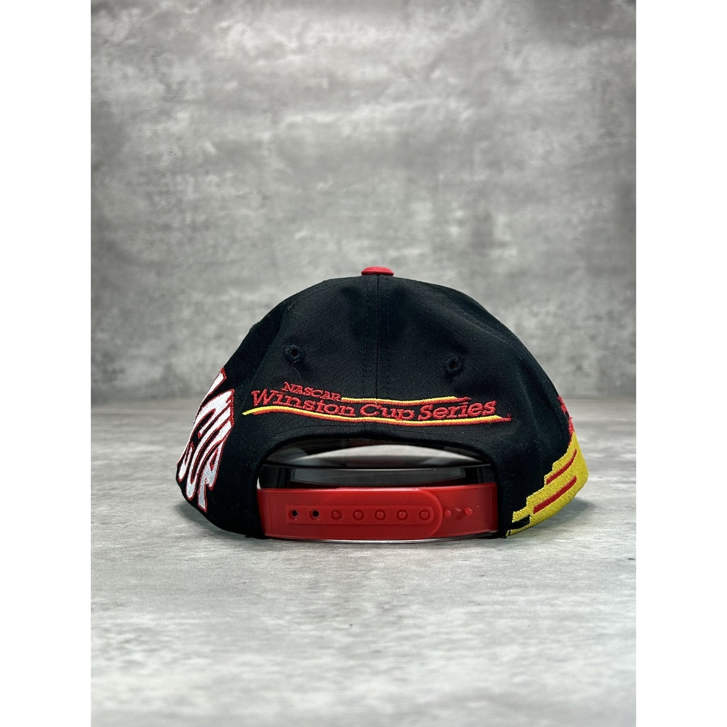 Vintage 90s WInston Cup Nascar Racing Embroidered Spellout Snapback Hat OSFA