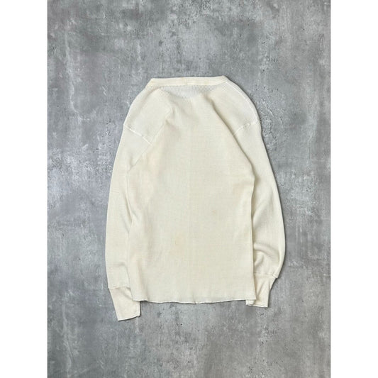 Vintage 1970s Fruit Of The Loom Thermal Print Long Sleeve T-Shirt Size XL