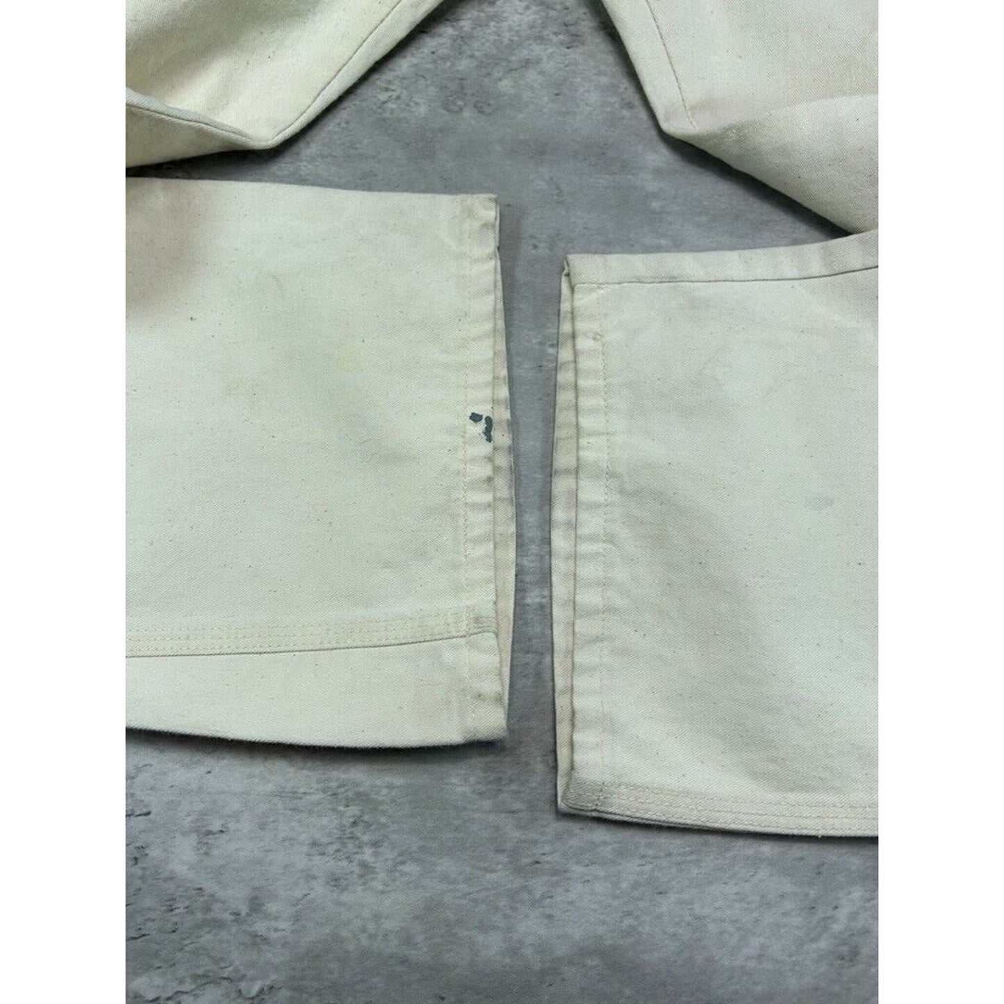 Vintage Dickies Canvas Workwear Painters Pants Size 38 Cream