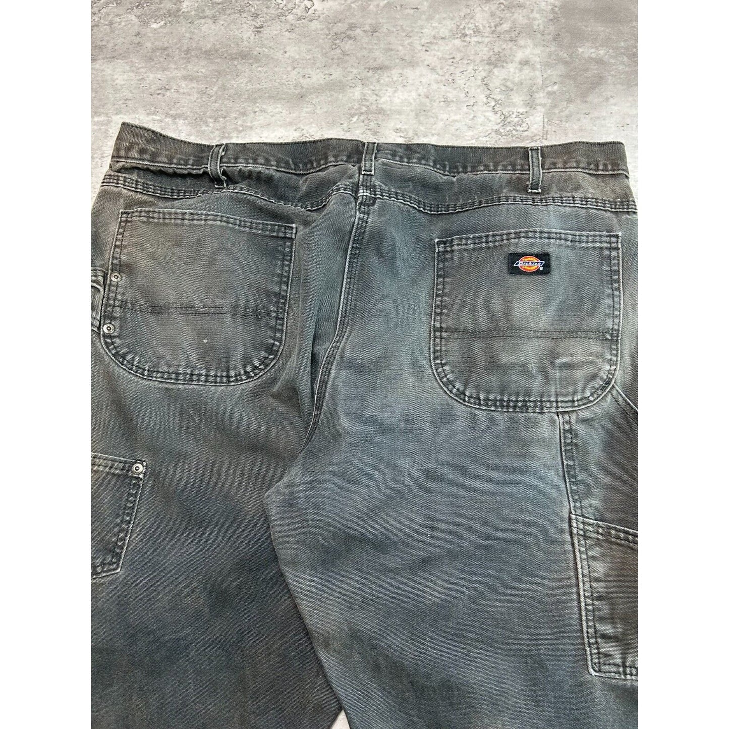 Dickies Canvas Workwear Carpenter Pants Size 42 Gray