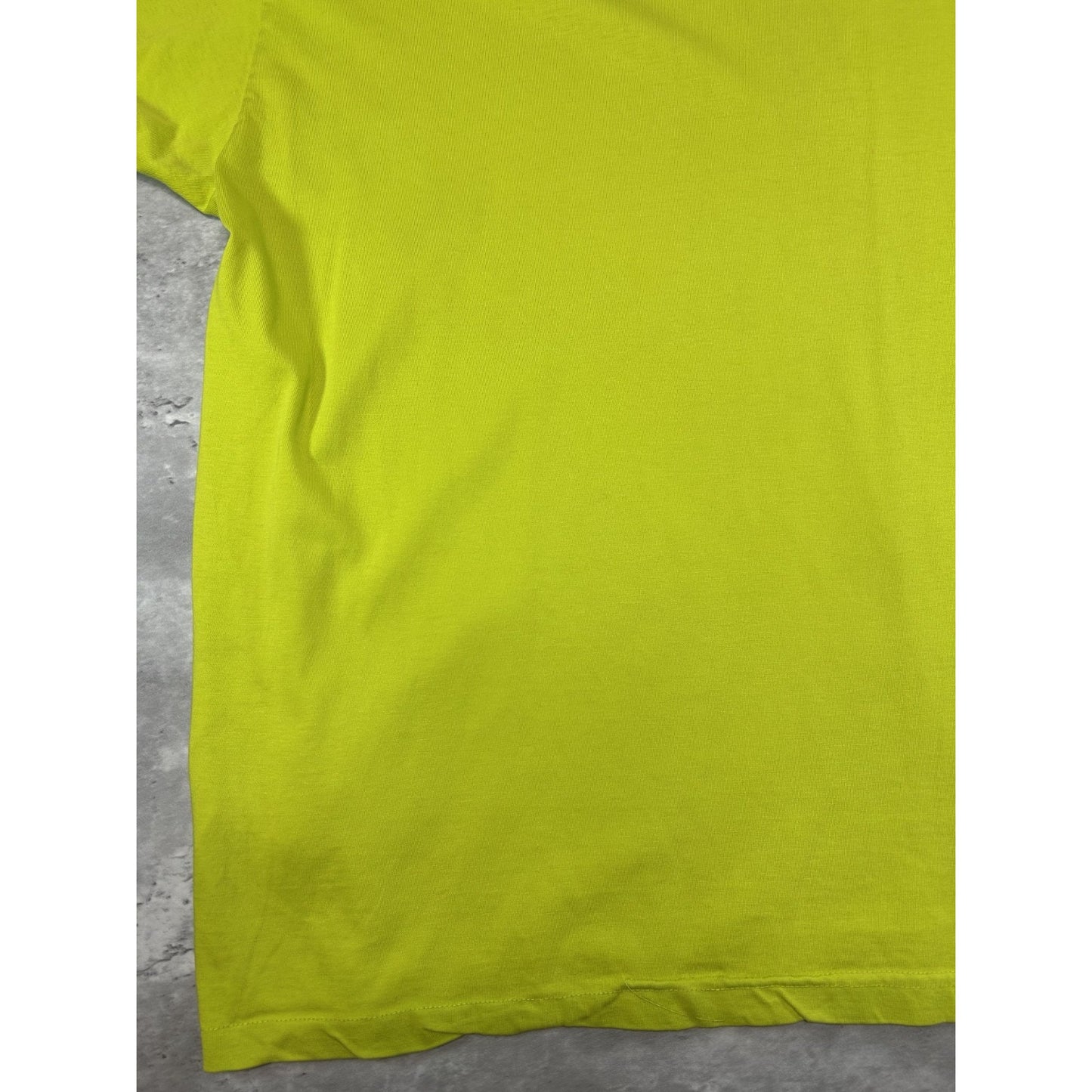 Vintage 2000s Nike Striped Spellout Graphic T-Shirt Size Medium Neon Green