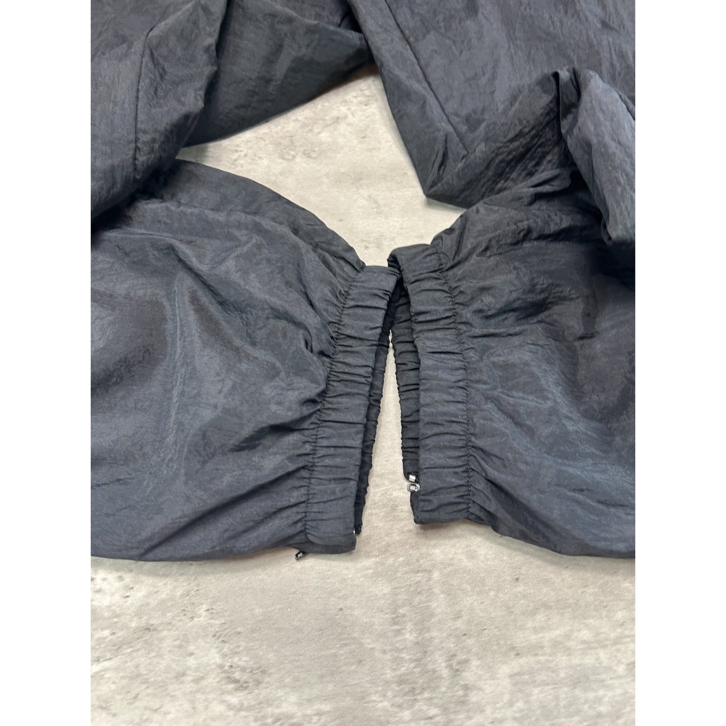 Vintage 80s/90s Nike Embroidered Tonal Logo Nylon Track Pants Size XXL