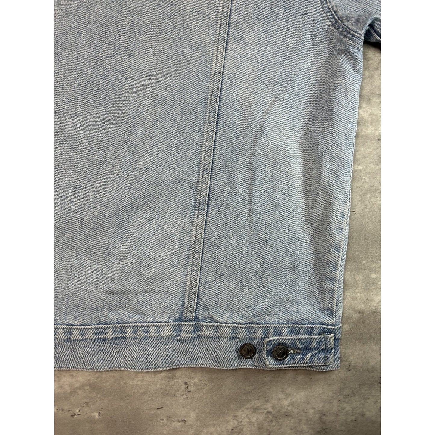 Vintage Pepsi Light Wash Denim Trucker Jacket Size XL Blue