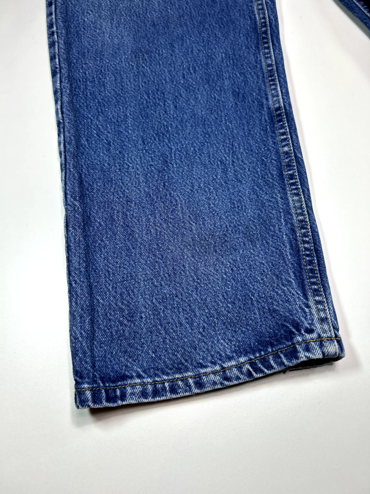 Vintage 90s Carhartt Dark Wash Denim Workwear Pants Size 38 Blue