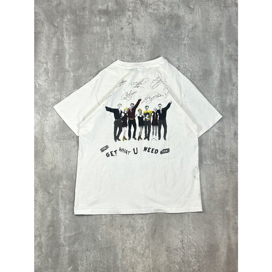 Vintage 90s Stars On Ice Get What You Need Music Graphic T-Shirt Size XL