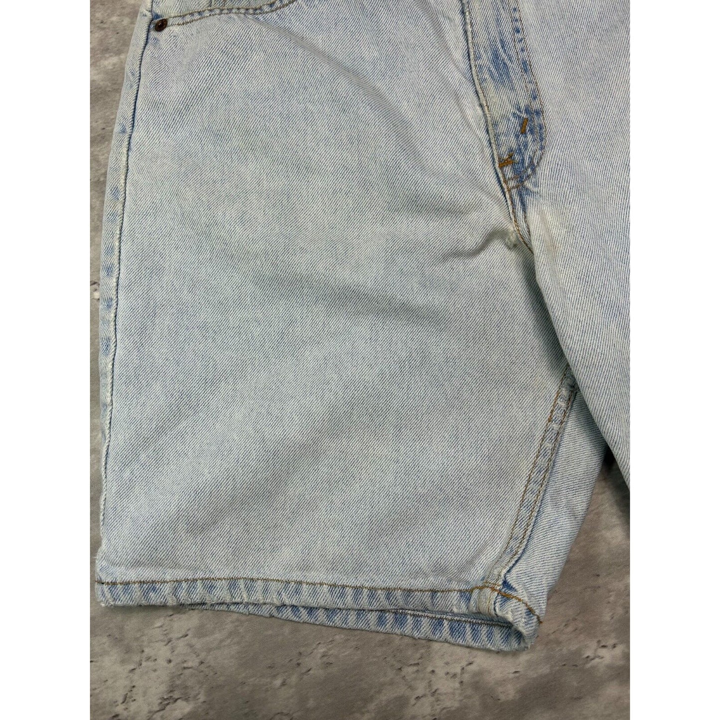 Vintage Levis 550 Orange Tab Relaxed Fit Light Wash Denim Shorts Size 31 Blue