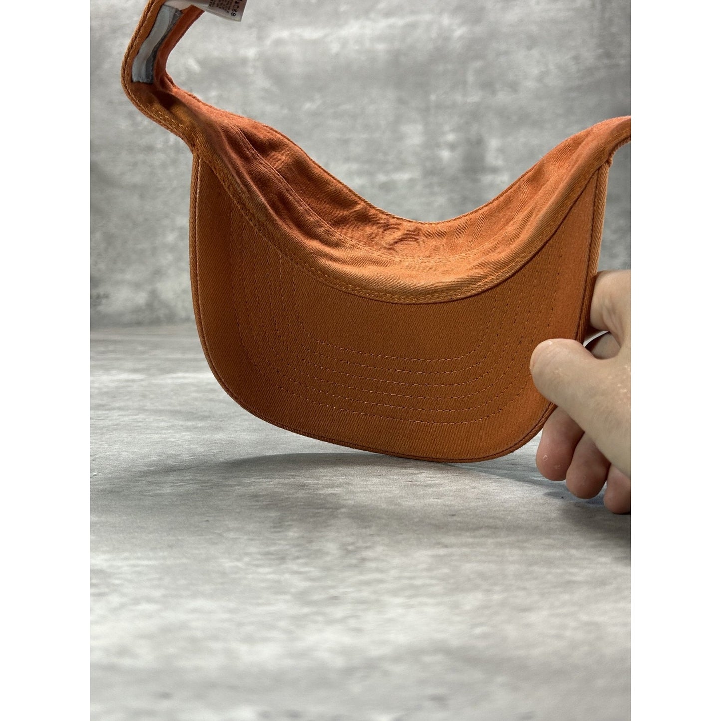 Vintage 2000s Nike Embroidered Swoosh Visor Hat OSFA Orange