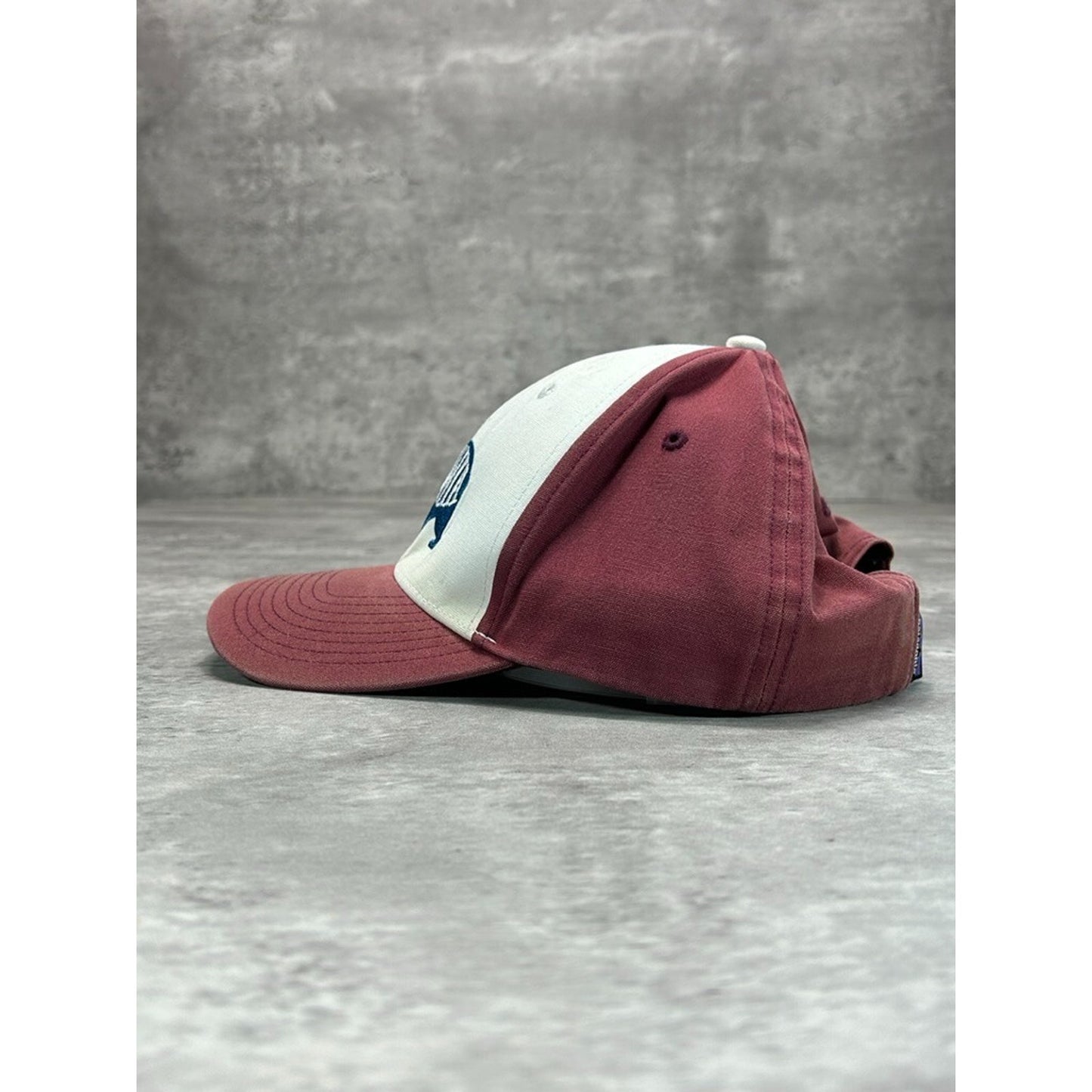 Patagonia Embroidered Bear Spellout Trucker Snapback Hat OSFA