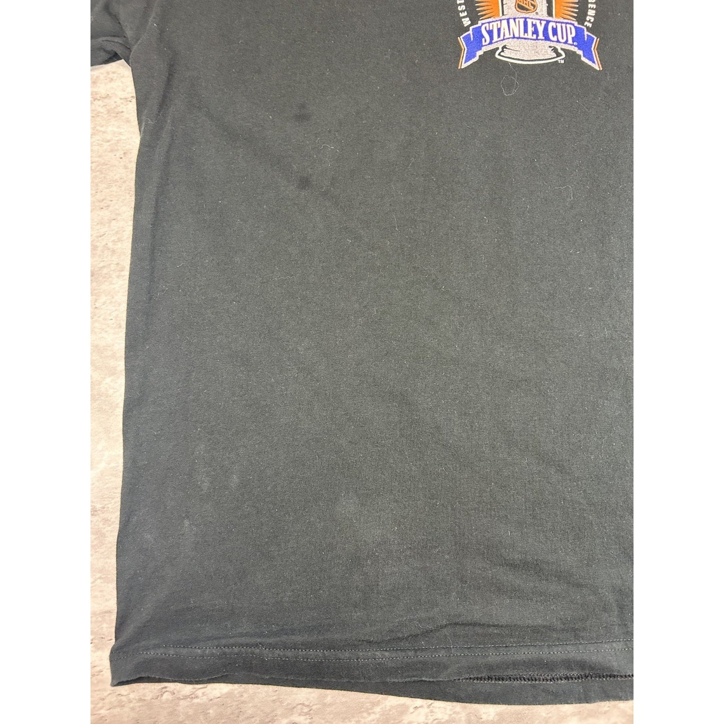 Vintage 1999 Buffalo Sabres NHL Stanley Cup Champs T-Shirt Size 2XL Black