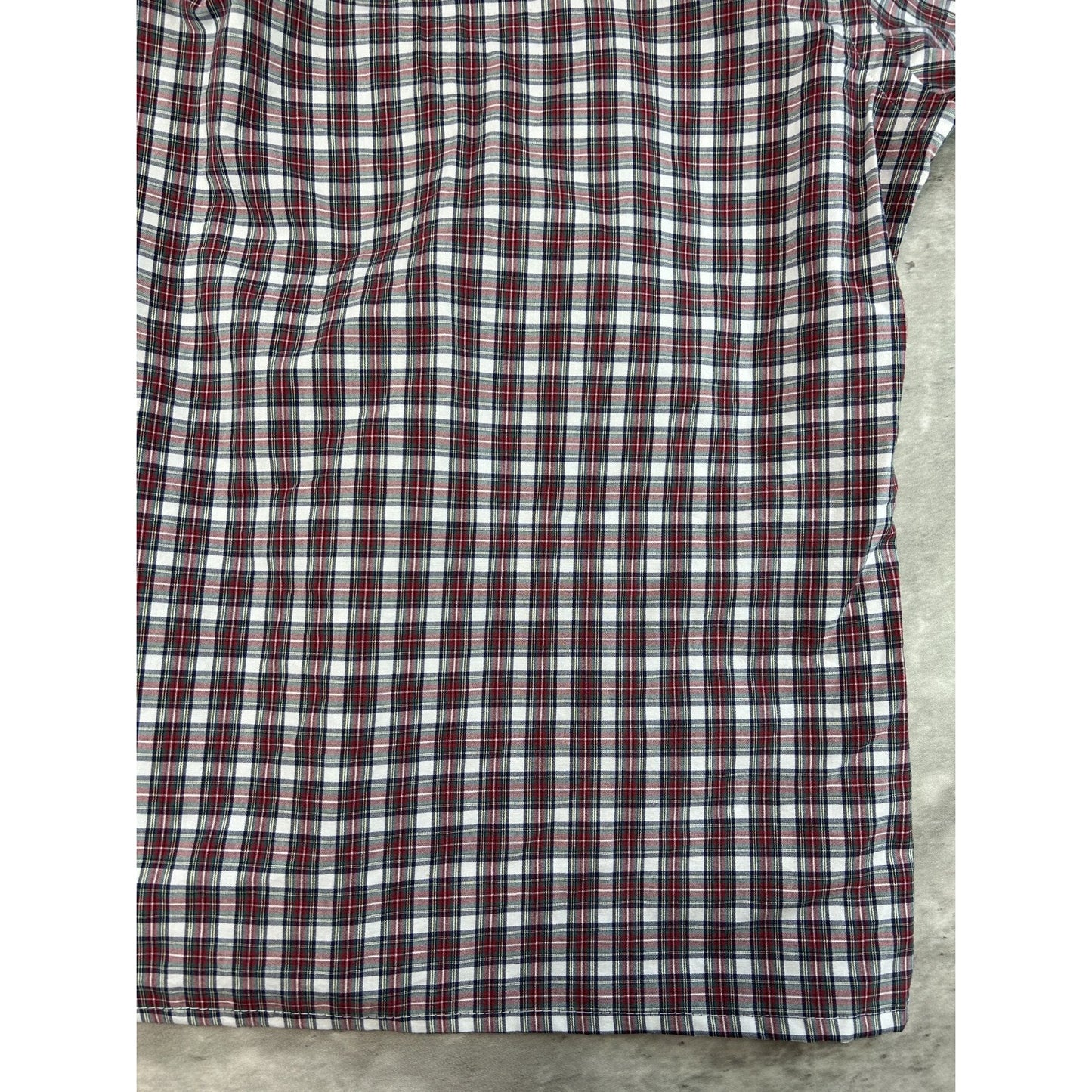 Polo Ralph Lauren Plaid Print Reworked Cropped Button Up Shirt Size Medium