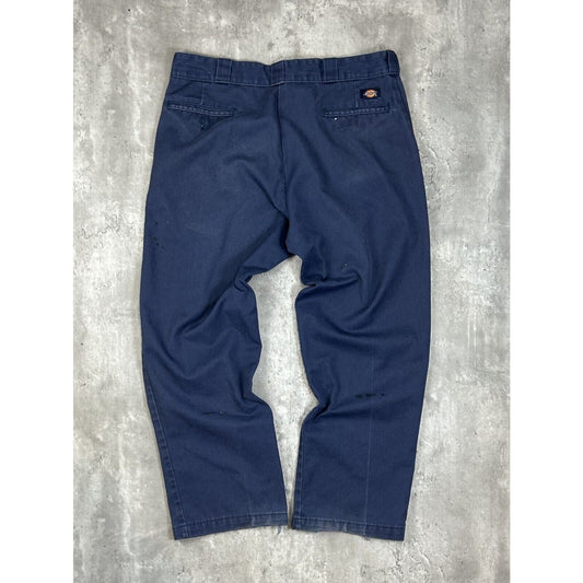 Vintage Dickies 874 Canvas Trouser Style Workwear Pants Size 36 Blue