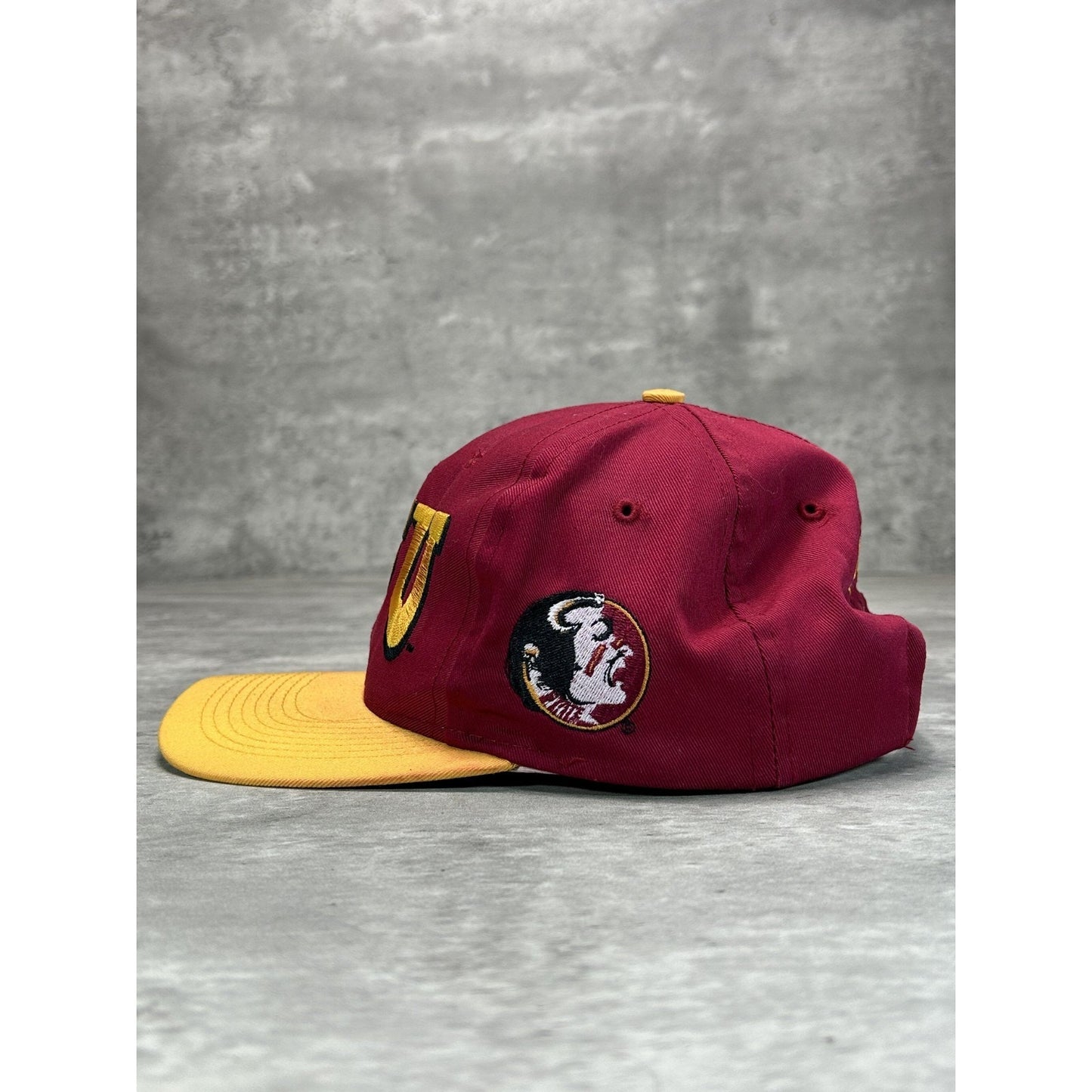 Vintage 90s Florida State Seminoles NCAA Embroidered Logo Snapback Hat OSFA