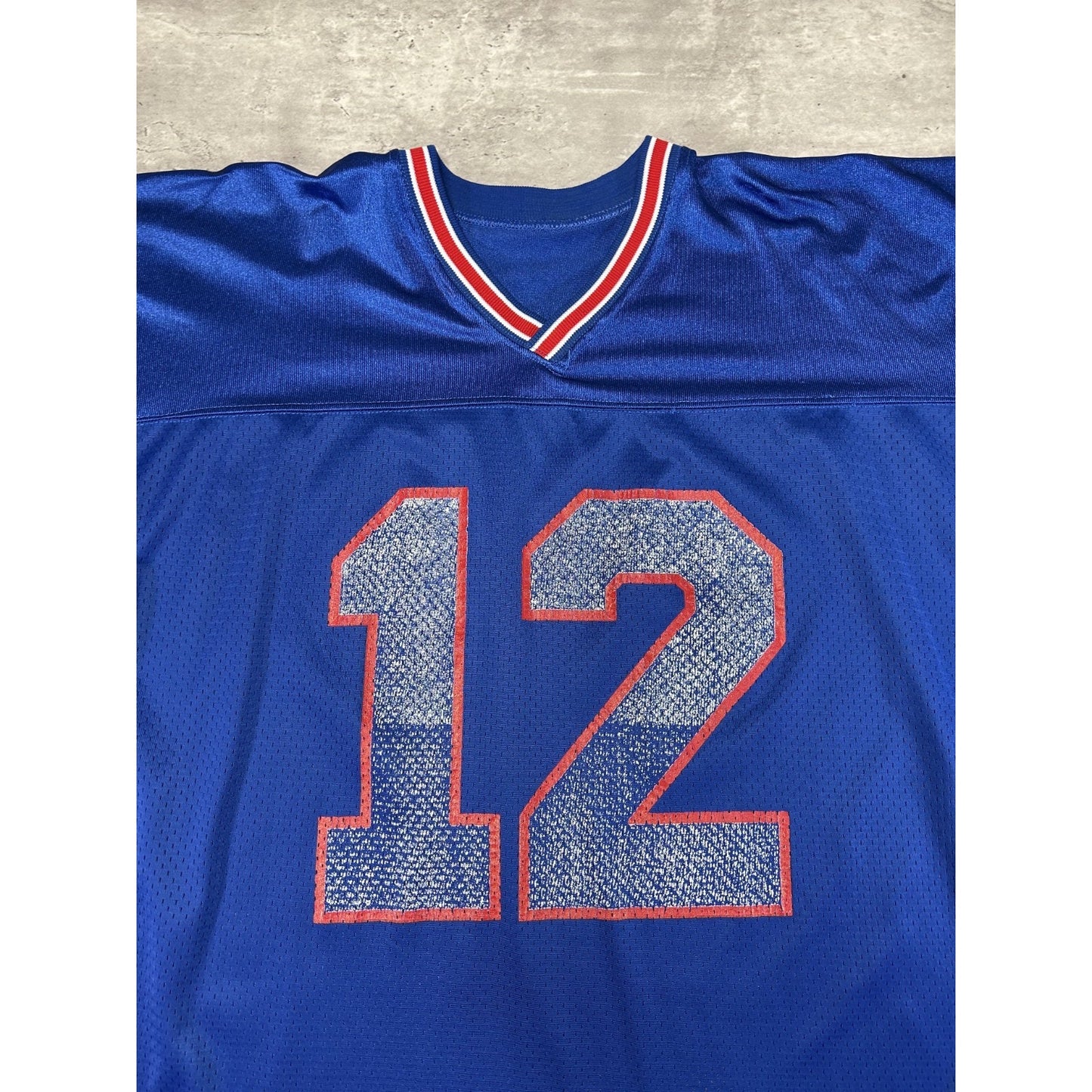 Vintage 90s Jim Kelly #12 Buffalo BIlls NFL Champion Football Jersey Size XL