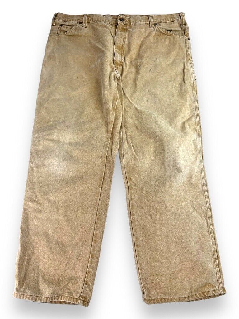 Vintage Dickies Canvas Work Wear Carpenter Pants Size 40W Beige