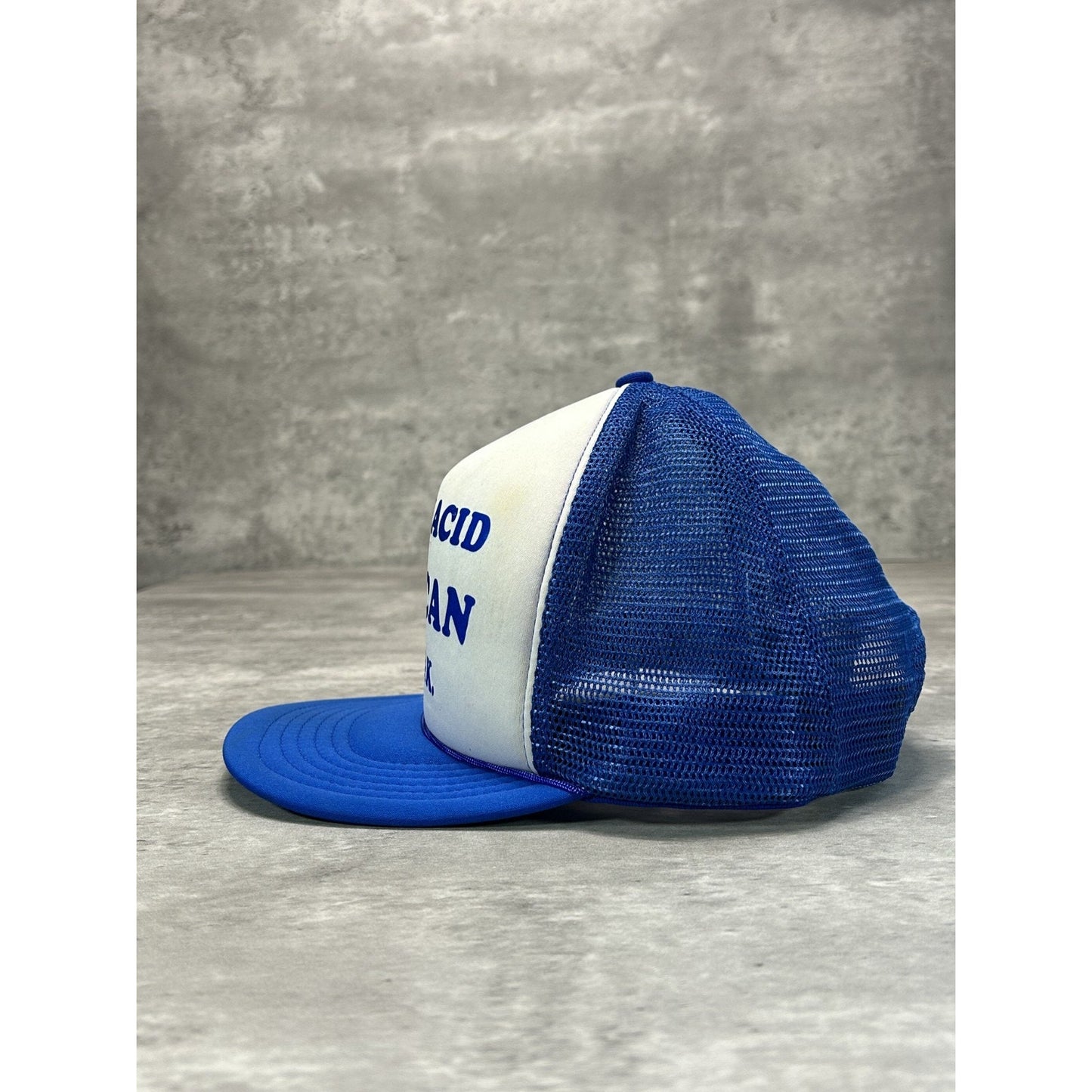 Vintage 80s St placid Duncan So.Dak. Graphic Spellout Trucker Snapback Hat OSFA