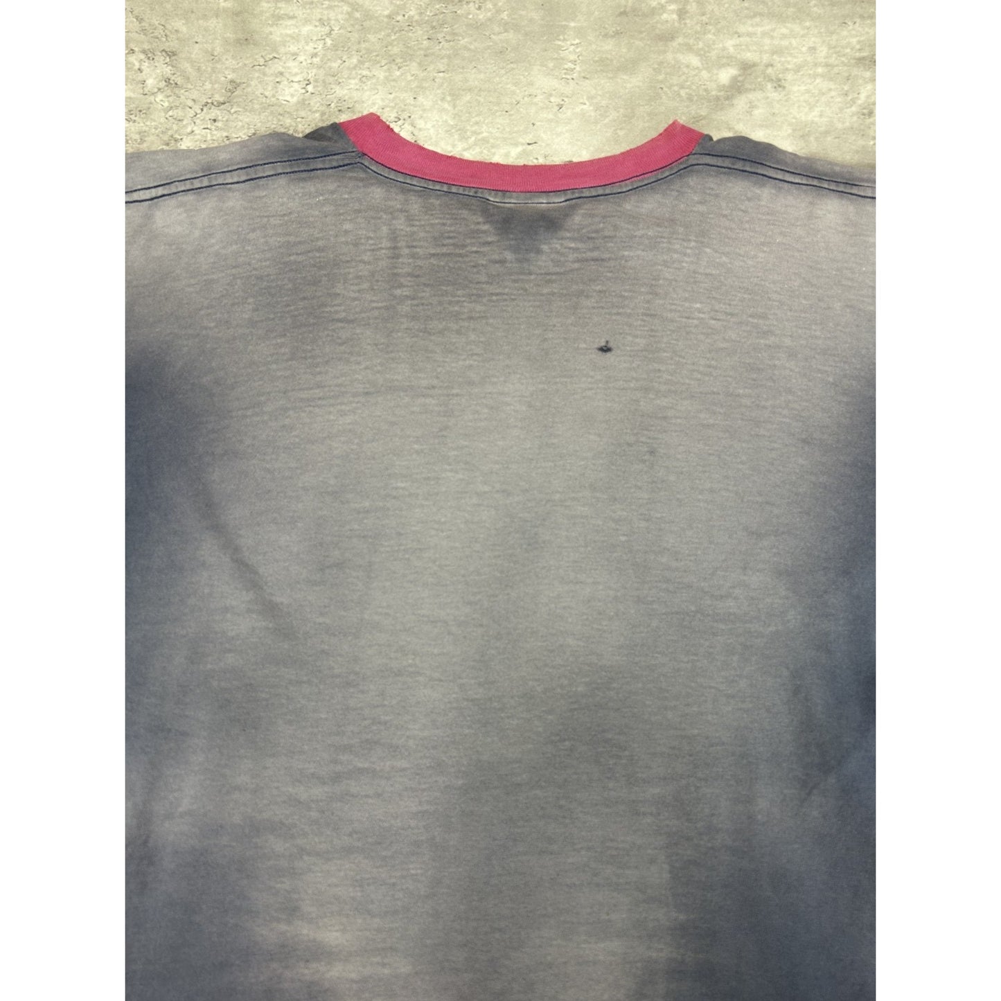 Vintage 90s Nautica Faded Sailboat Graphic Spellout Ringer T-Shirt Size XL
