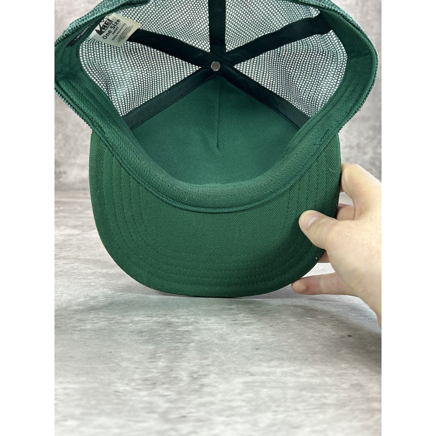 Vintage 90s Rei & Co Trail Supplies Embroidered Spellout Snapback Hat OSFA