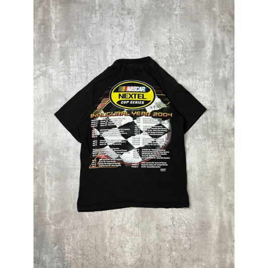 Vintage 2004 Nascar Nextel Inaugural Year Racing Graphic T-Shirt Size Medium