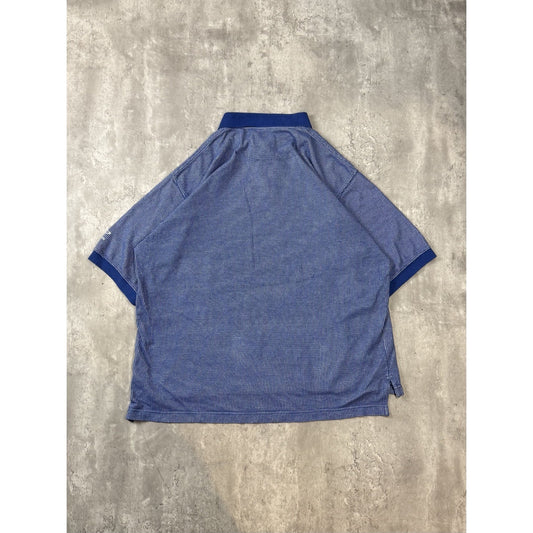 Vintage 90s Buffalo Bills NFL Embroidered Logo 1/4 Button Up Shirt Size 2XL