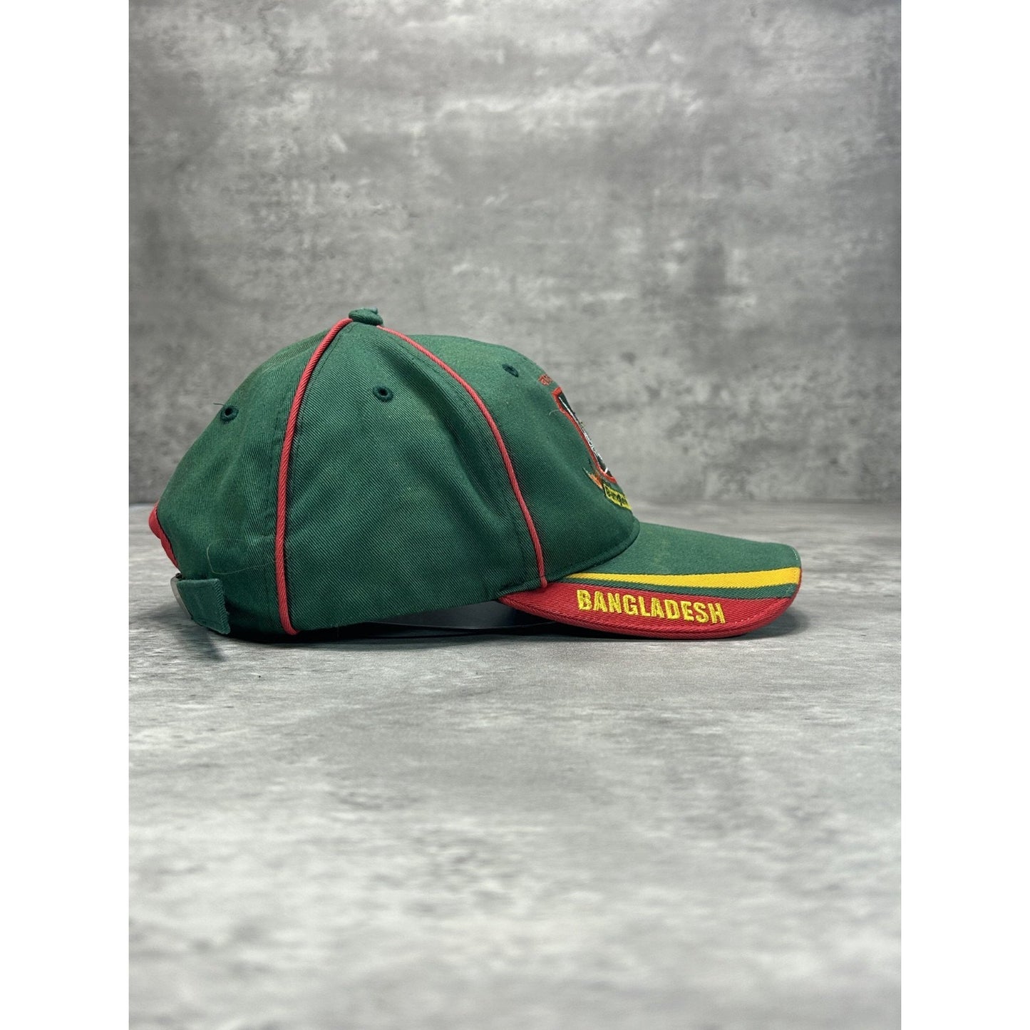 Vintage 90s Bangledesh Cricket Board Embroidered Logo Strapback Hat OSFA
