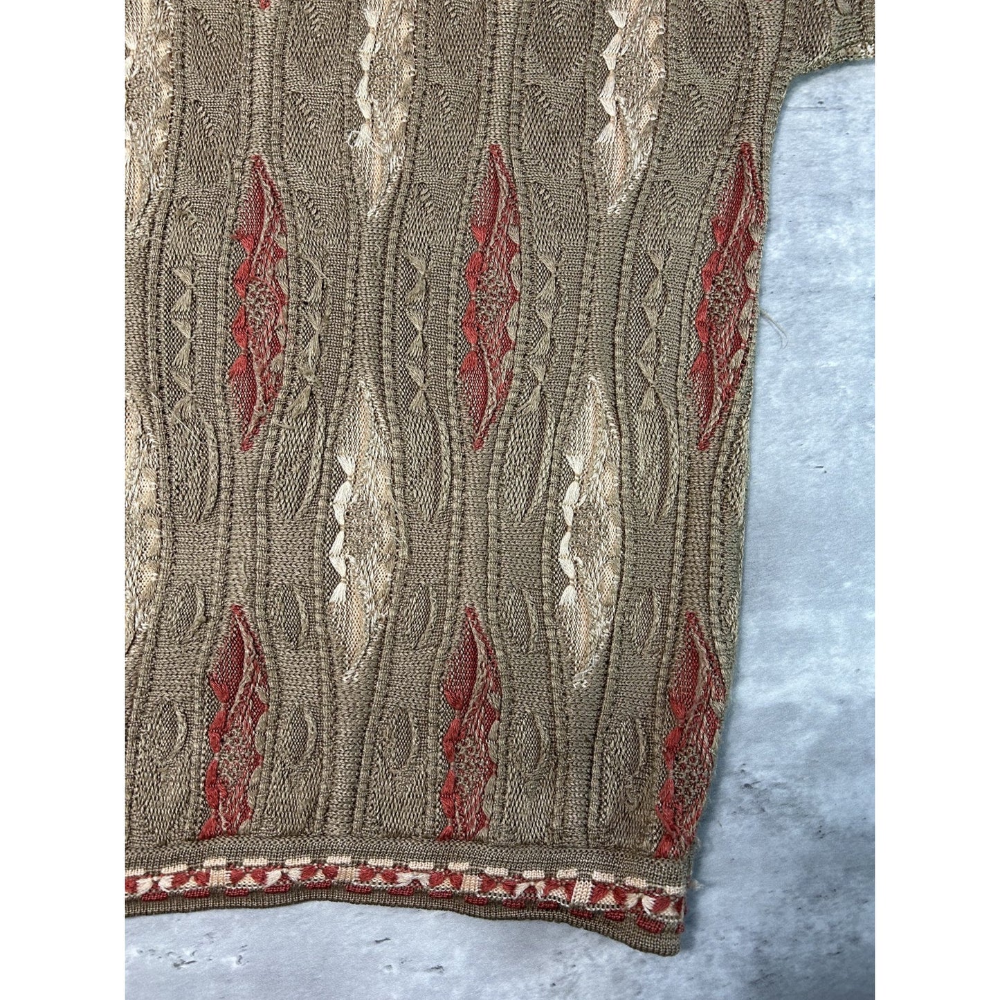 Vintage 90s Coogi Australia 3D Print Pullover Knit Sweater Size 3XL