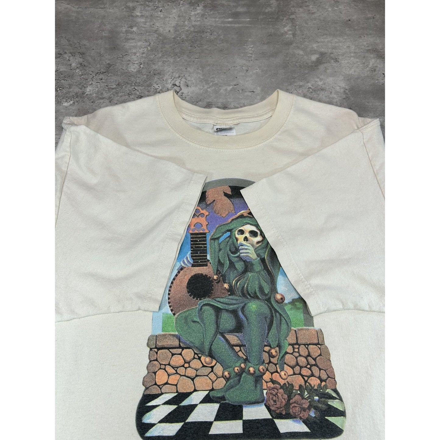 Vintage 2003 Grateful Dead Skeleton Jester Rock Music Band T-Shirt Size XL
