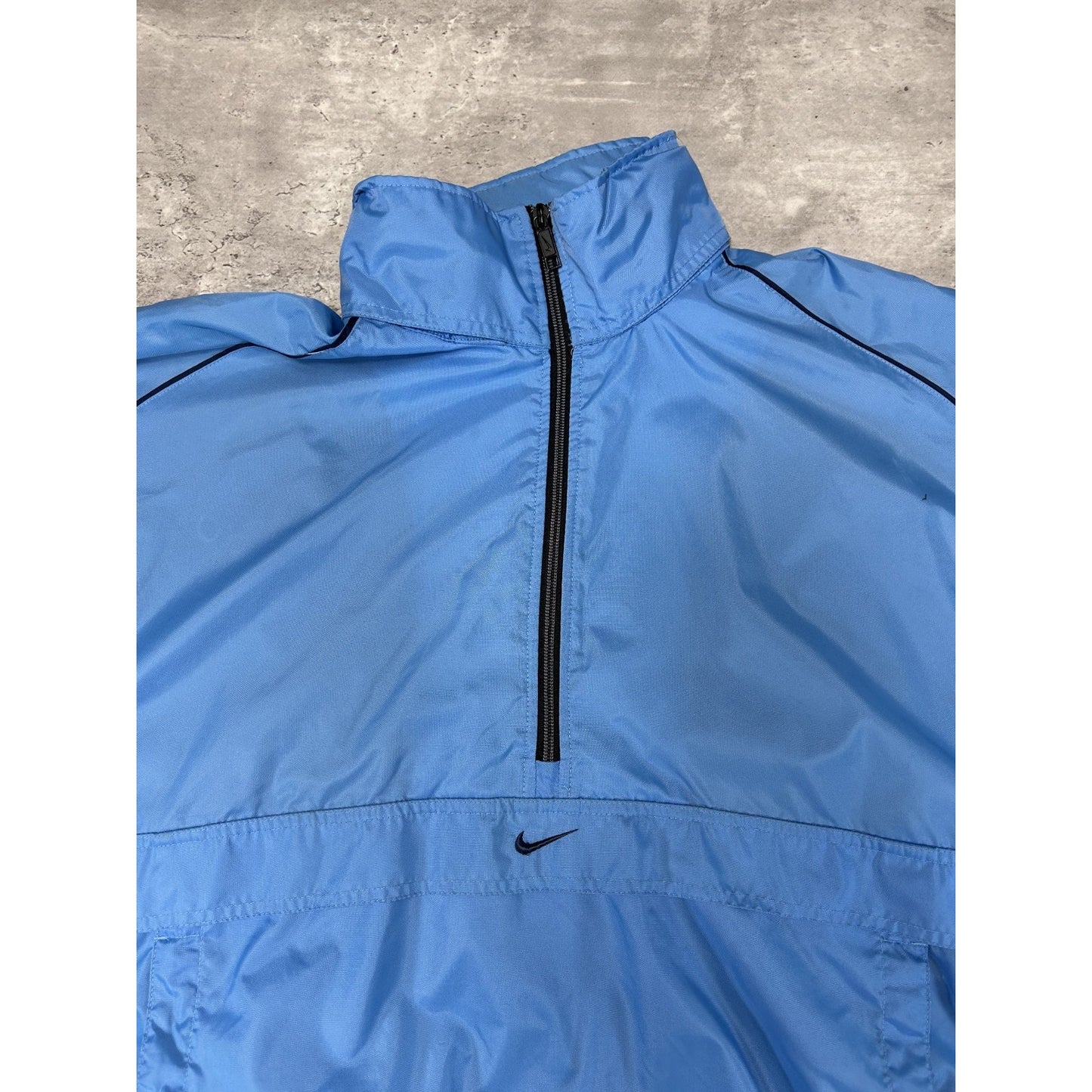 Vintage 2000s Nike Embroidered Swoosh 1/2 Zip Windbreaker Jacket Size Medium