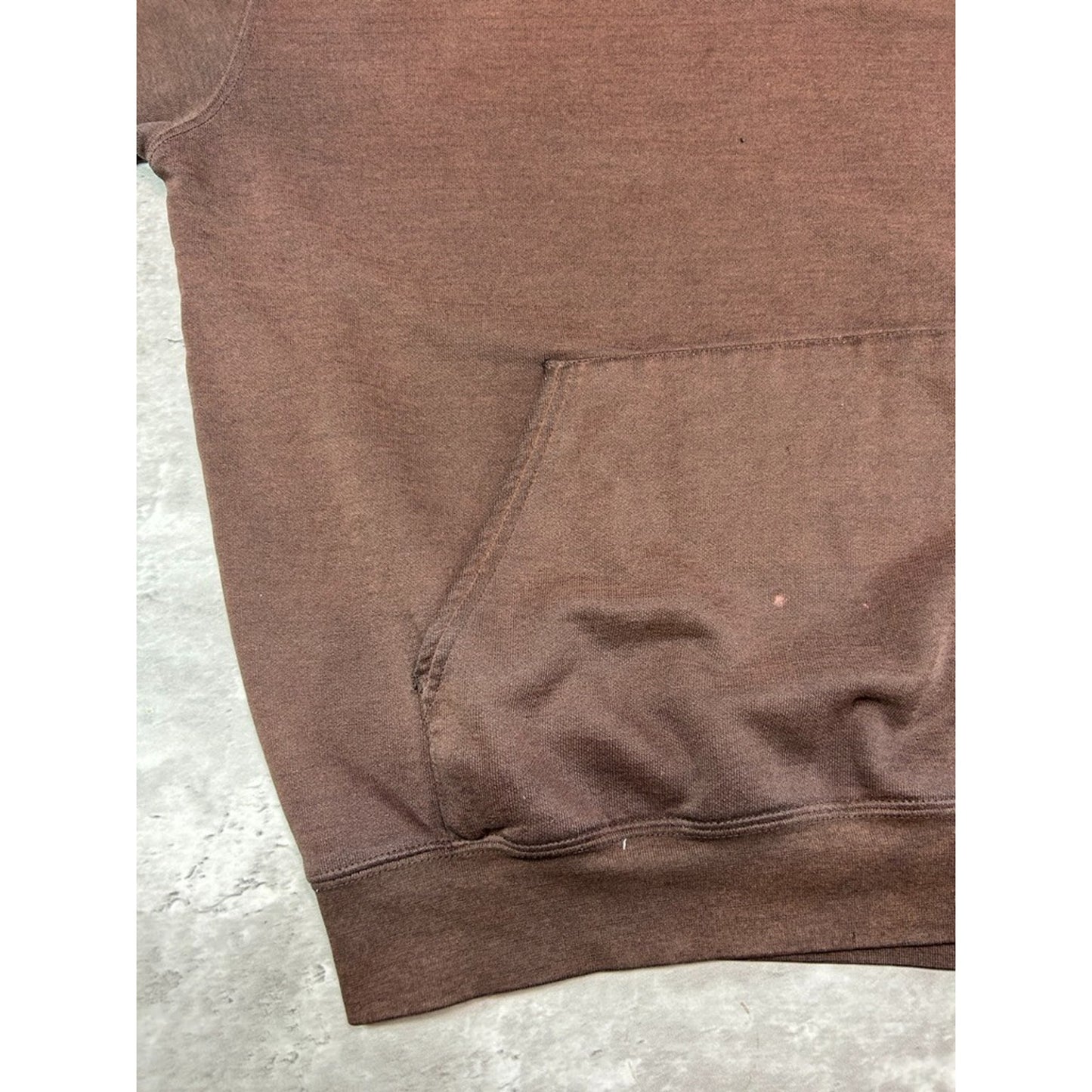 Vintage Carhartt Sleeve Spellout Workwear Hooded Sweatshirt Size Large Brown