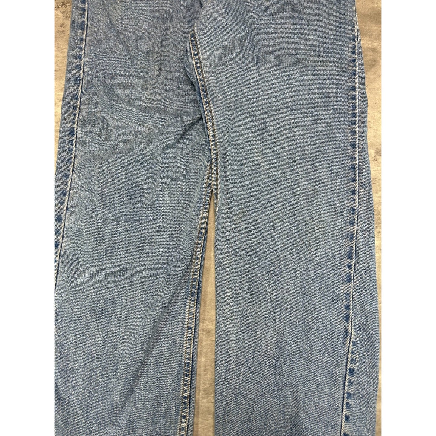 Vintage 90s Levis 505 Red Tab Straight Leg Light Wash Denim Pants Size 31