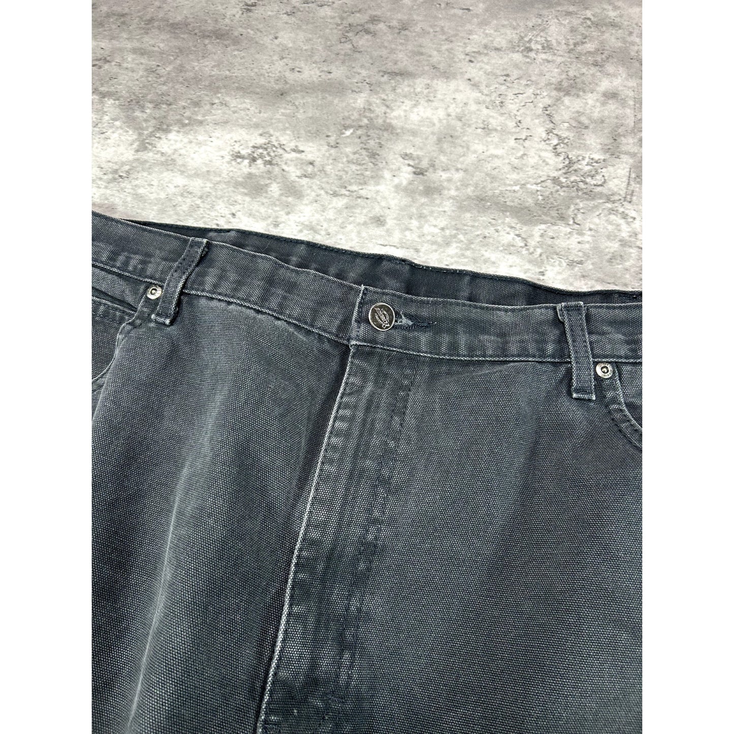 Vintage Dickies Canvas Work Wear Carpenter Pants Size 40W Black