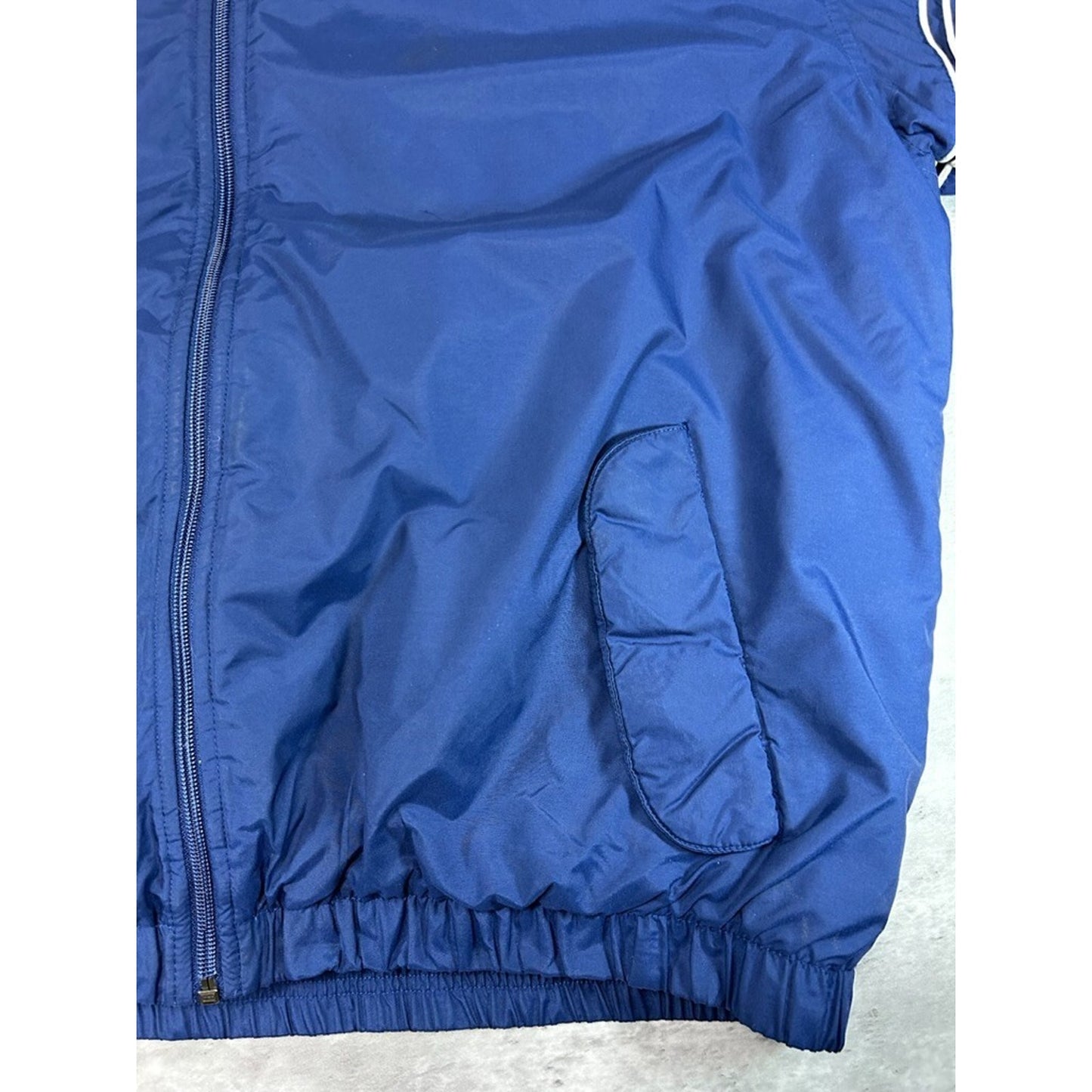 Vintage 2000s Nike Embroidered Swoosh Insulated Nylon Jacket Size XL Blue