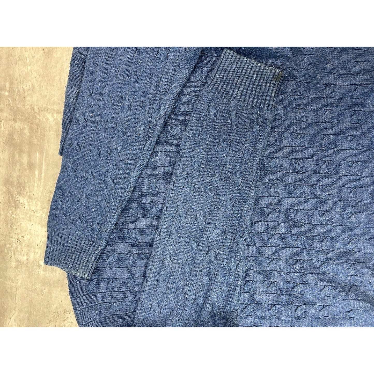 Vintage 90s Polo Ralph Lauren Embroidered Pony V Neck Sweater Size XLT