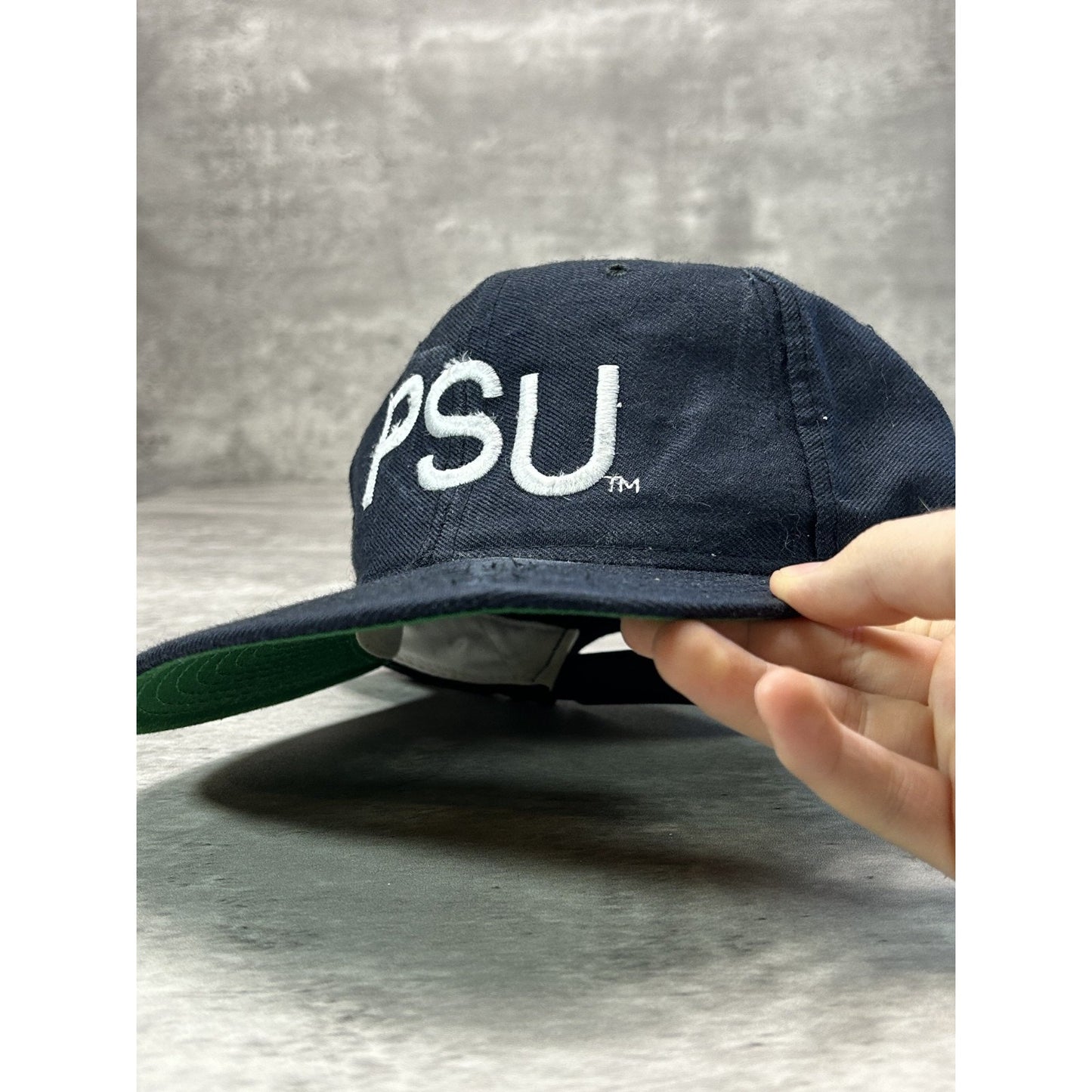 Vintage 90s Penn State University NCAA Embroidered Spellout Snapback Hat OSFA