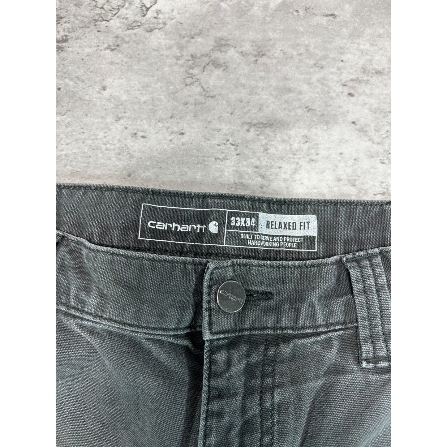 Carhartt Relaxed Fit Canvas Workwear Five Pocket Pants Size 33