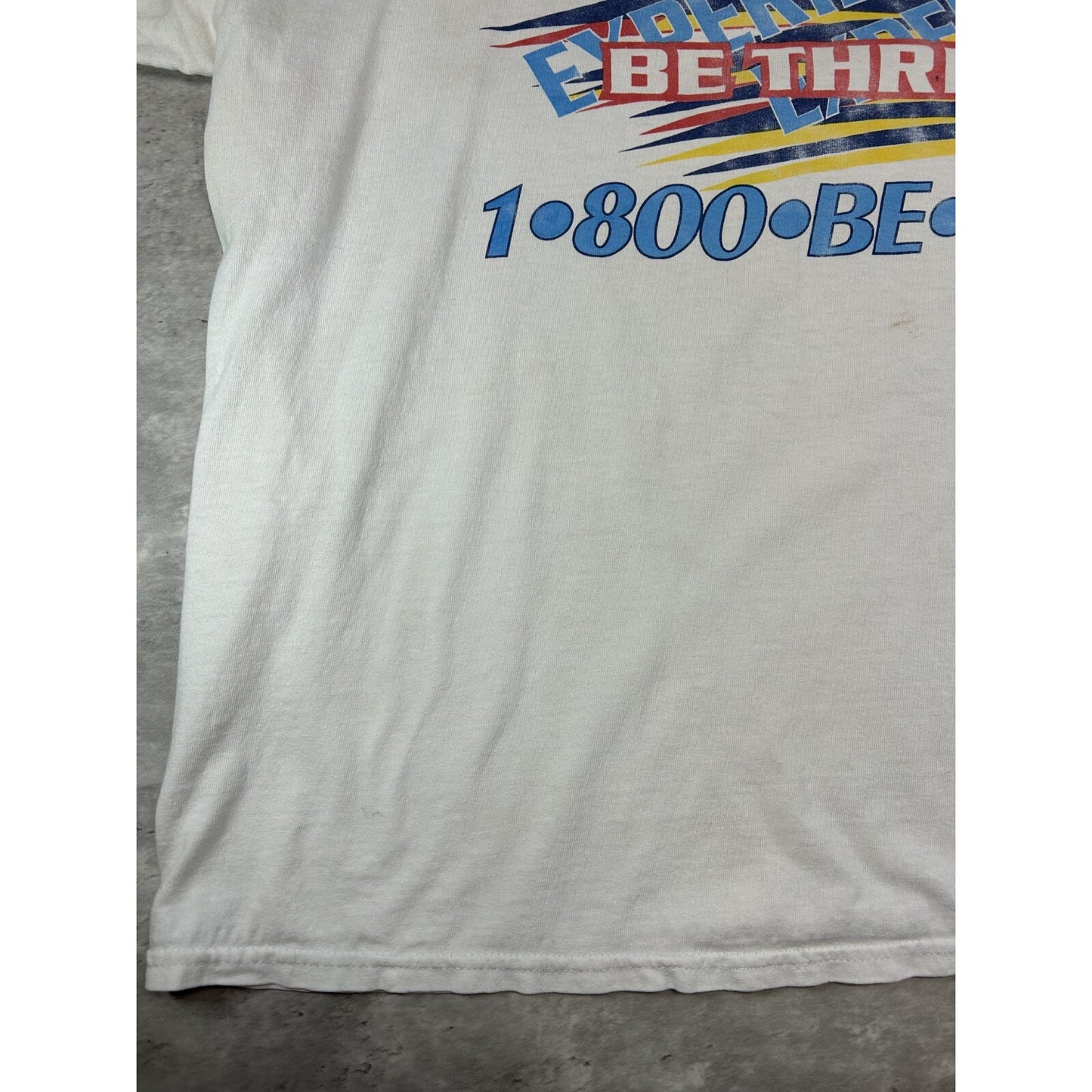 Vintage 90s Richard Petty #43 Nascar Be Petty Graphic T-Shirt Size XXL White