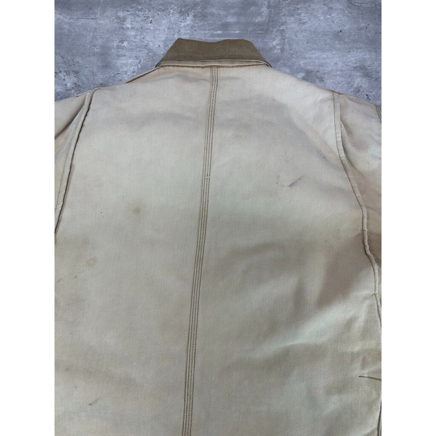 Vintage 1970s Carhartt Blanket Lined Canvas Workwear Chore Jacket Size XXL