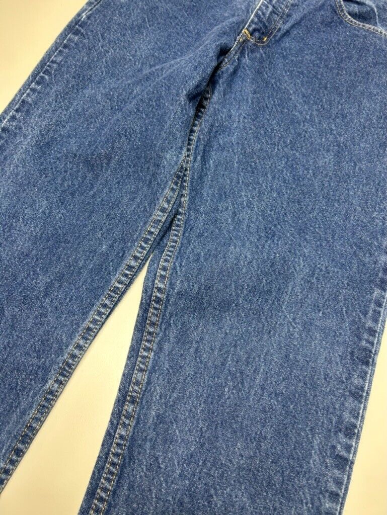 Vintage Carhartt Dark Wash Denim Workwear Pants Size 32W Blue B18 PRW