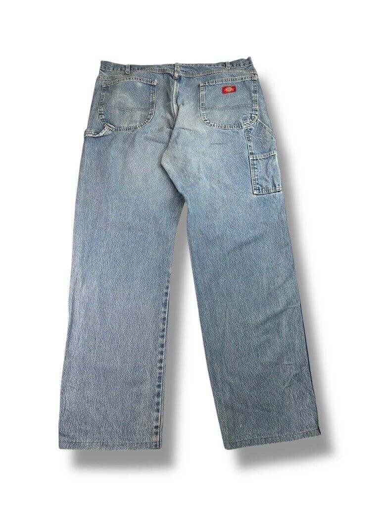 Vintage Dickies Light Wash Denim Work Wear Carpenter Pants 38W Size Blue