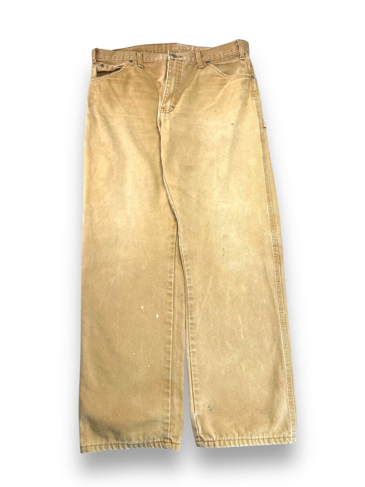 Vintage Dickies Canvas Workwear Carpenter Pants Size 36W Beige