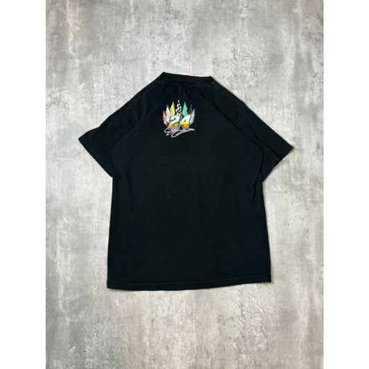 Vintage 1997 Jeff Gordon Dupont Racing Nascar Graphic T-Shirt Size Medium Black