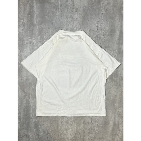 Vintage 2000 Brickyard 400 Nascar Car Graphic Race T-Shirt Size 2XL White