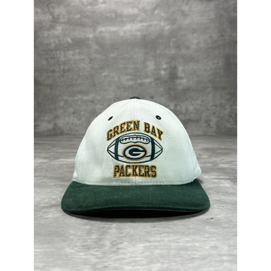 VTG 90s Green Bay Packers NFL Embroidered Champion Football Snapback Hat OSFA
