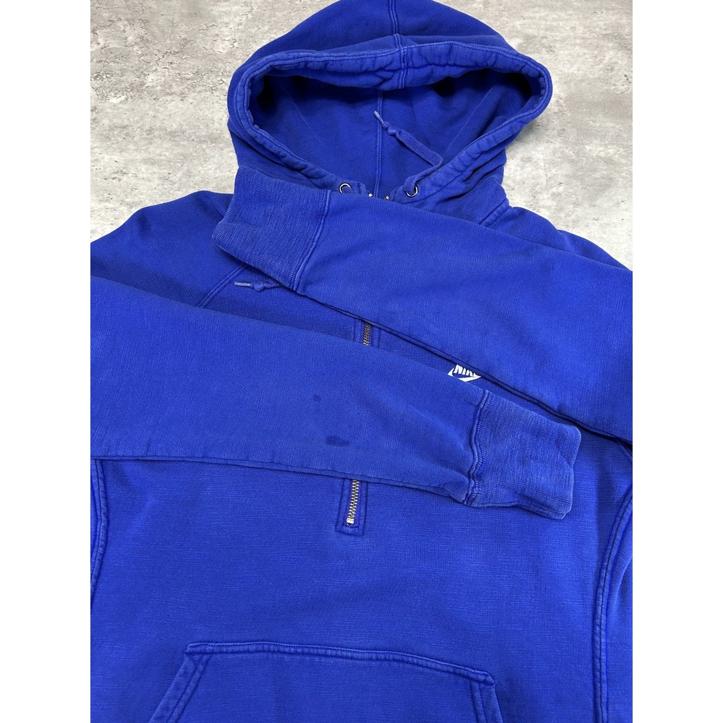 Nike Embroidered Logo 1/2 Zip Pullover Hooded Sweatshirt Size YOUTH XL