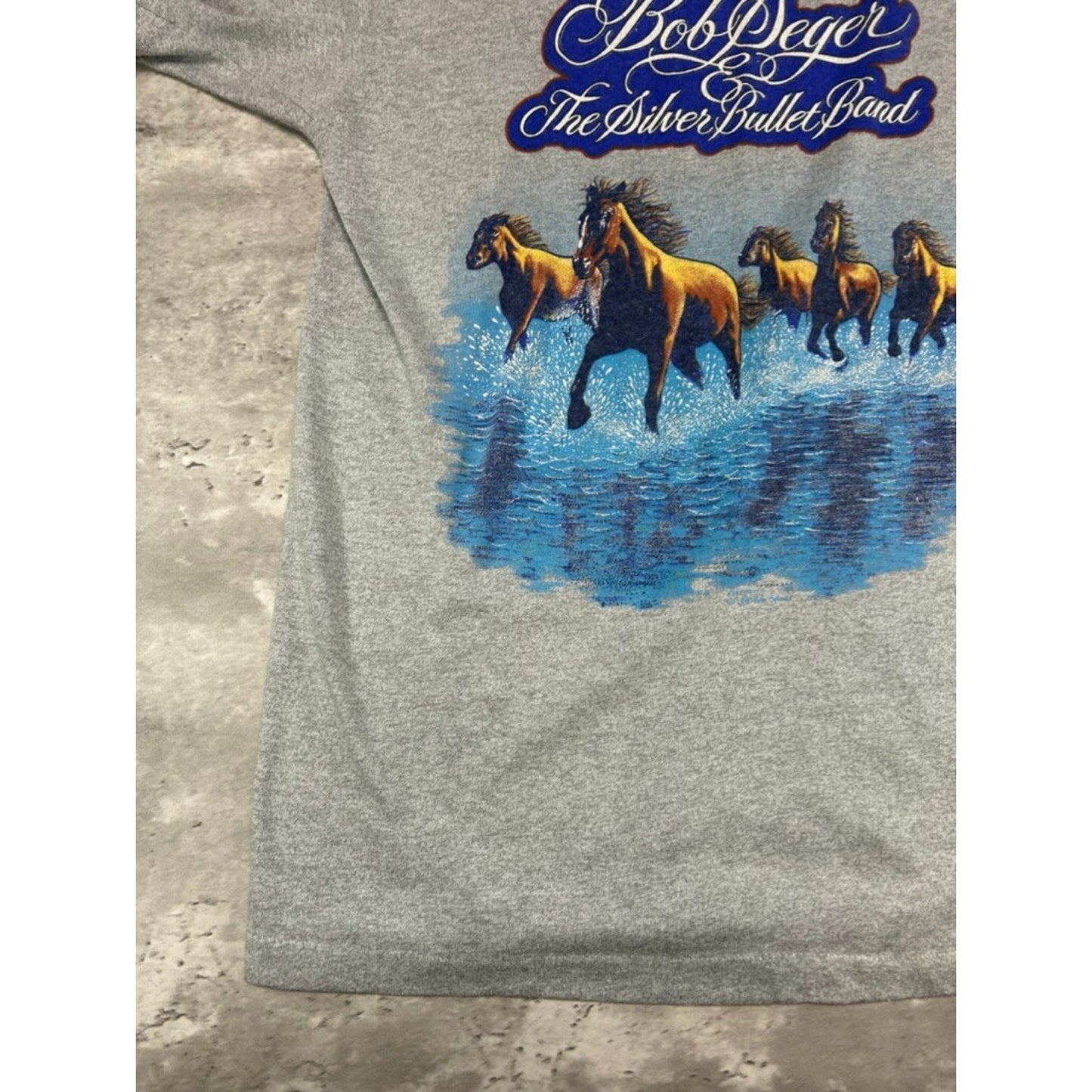 Vintage 1983 Bob Seger & The Silver Bullet Band Rock Music T-Shirt Size Medium