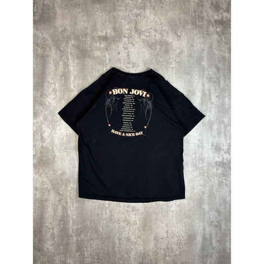 Vintage 2005 Bon Jovi Have A Nice Day Rock Music Tour Band T-Shirt Size XXL