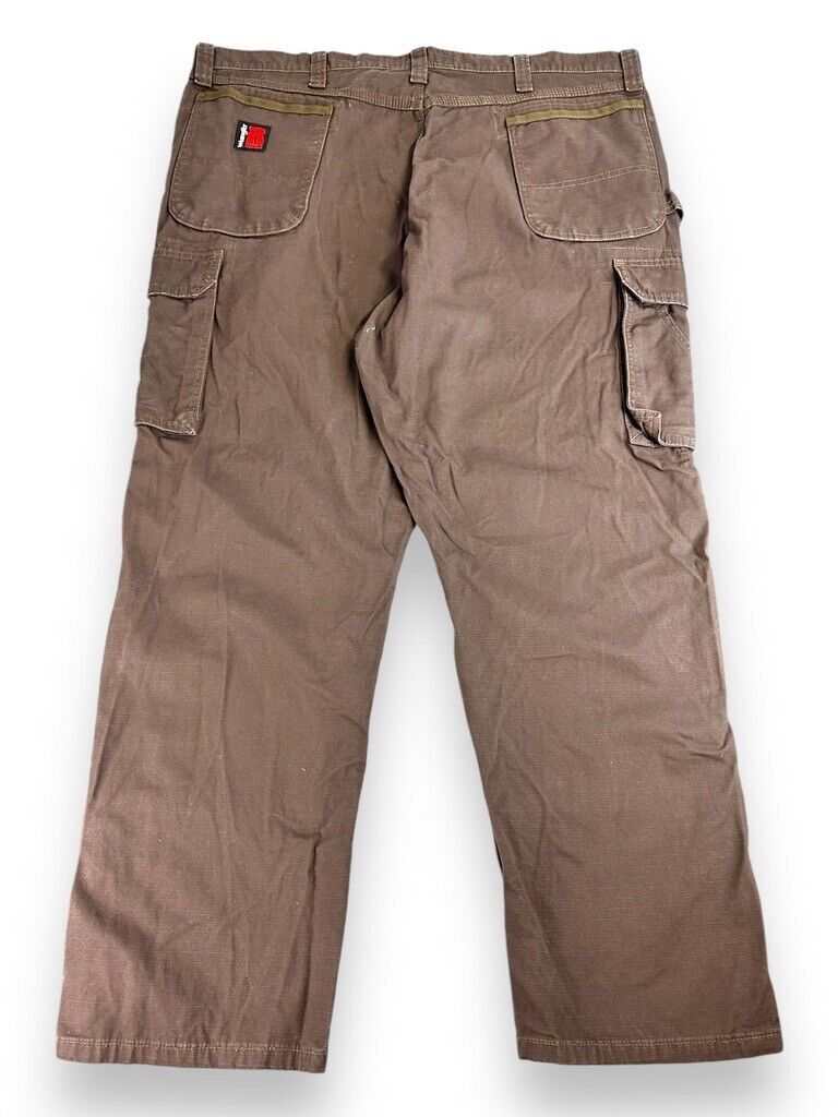 Vintage Wrangler Riggs Ripstop Work Wear Double knees Cargo Pants Size 42W