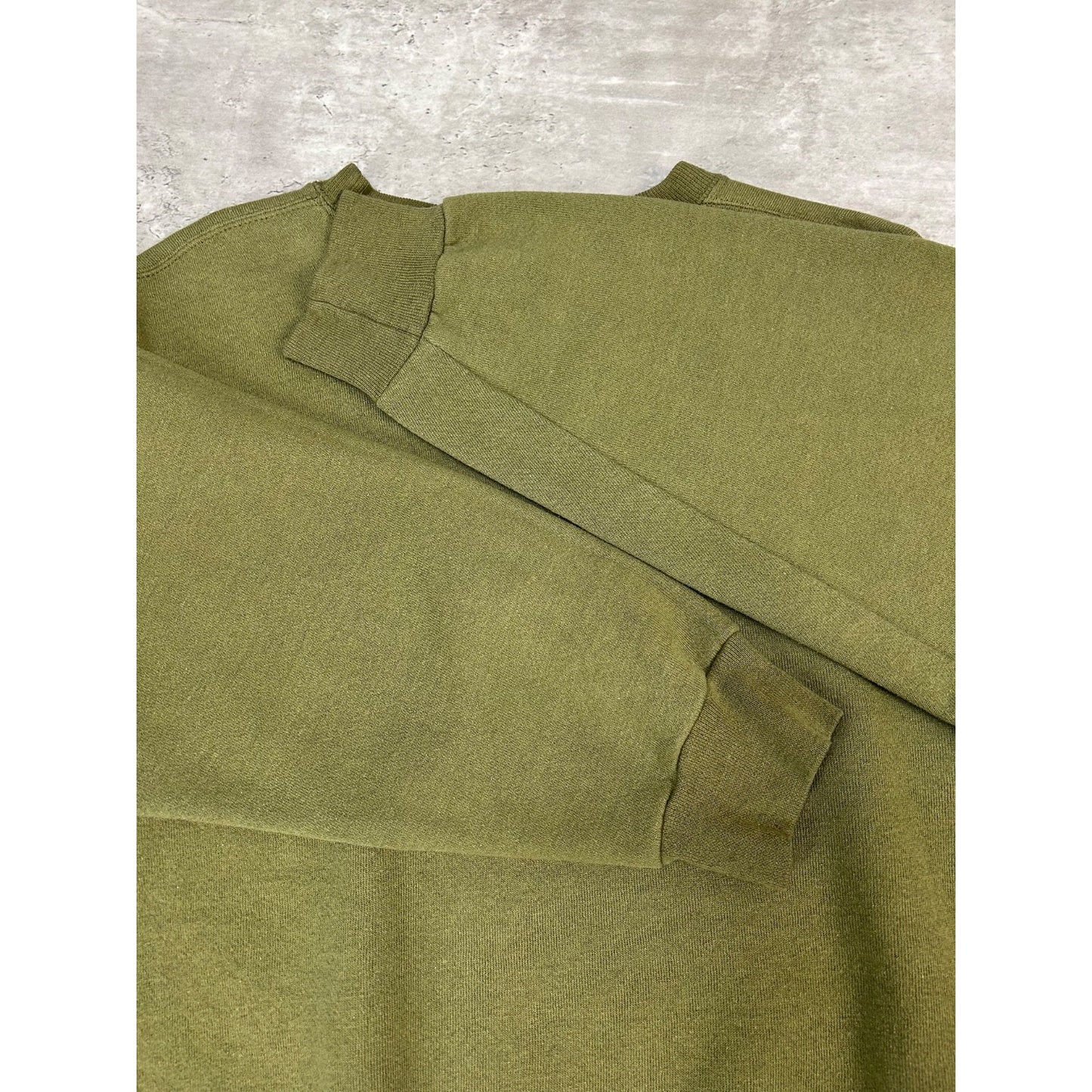 Vintage 90s USMC Military Crest Graphic Sweatshirt Size Medium Green